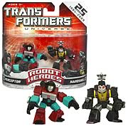 Transformers Robot Heroes Perceptor vs Hardshell Figures, NM